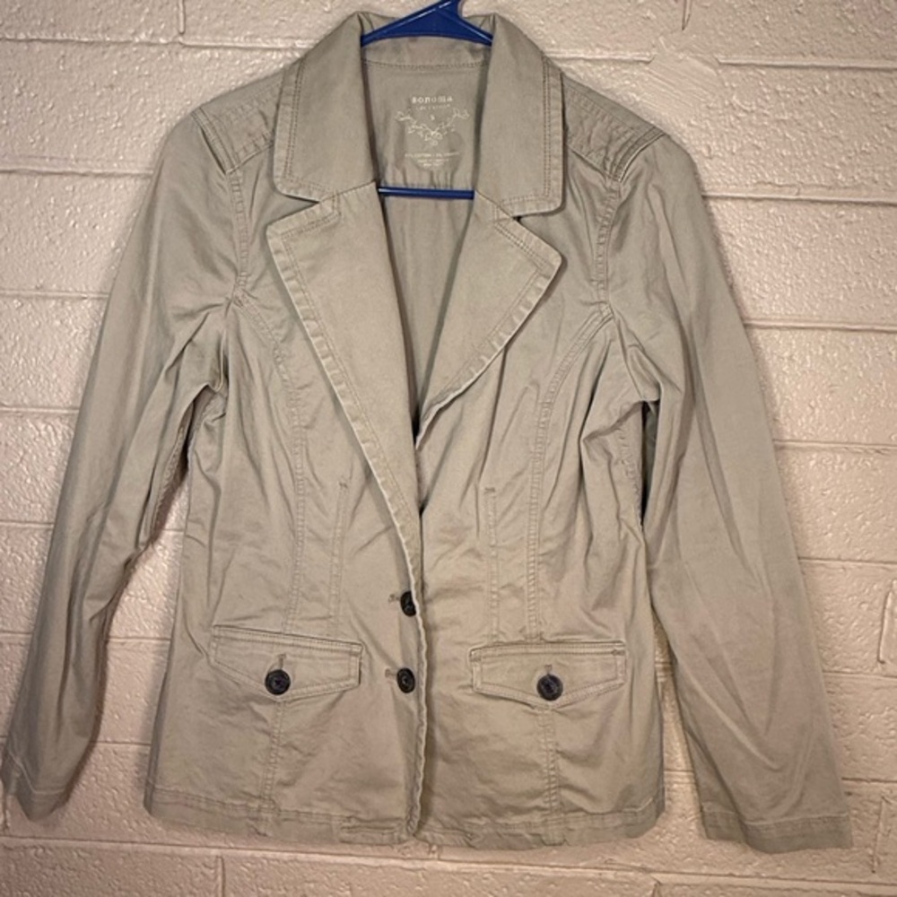 Sonoma Women's Light Gray Blazer Jacket